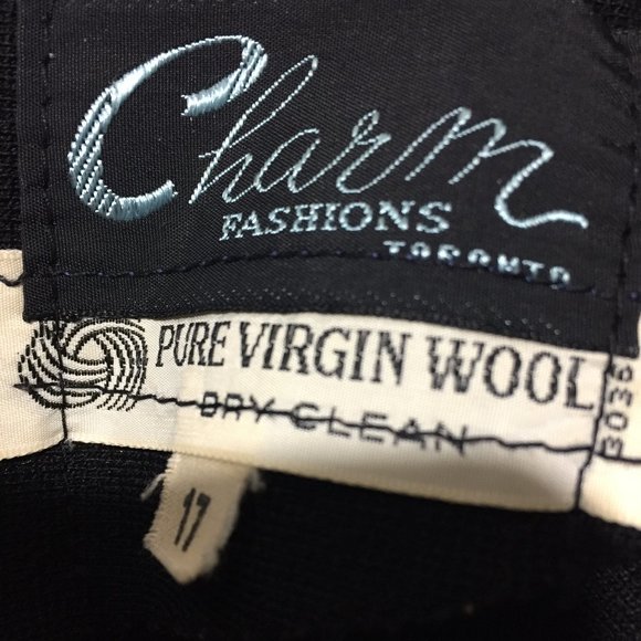 VINTAGE CHARM FASHIONS WOOL DRESSES SIZE 17 - Picture 9 of 9